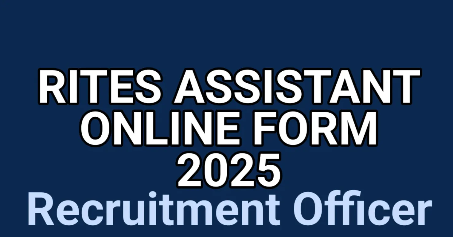 RITES Senior Technical Assistant Bharti Online Form 2025