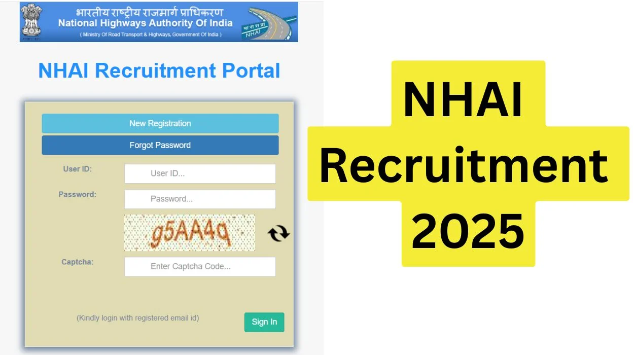 NHAI Accountant, Stenographer Bharti Online Form 2025