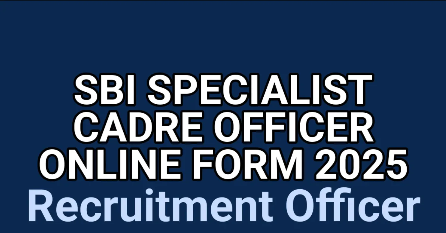 SBI SCO (Specialist Cadre Officers) Bharti Online Form 2025